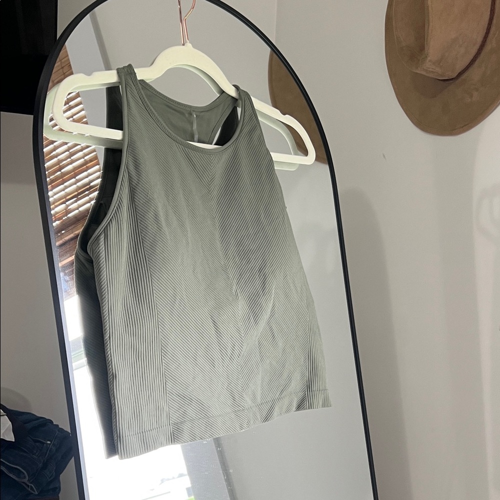 Olive Green Women's Sleeveless Top